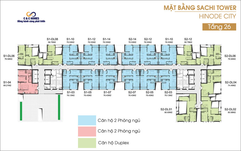 Mat Bang Tang 26 Toa Sachi Hinode City Minh Khai